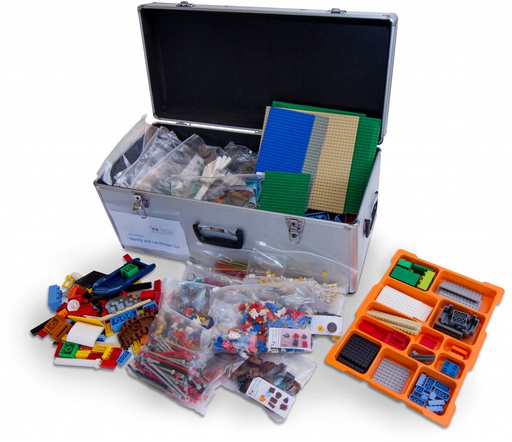 Sorted LEGO Serious Play Kits
